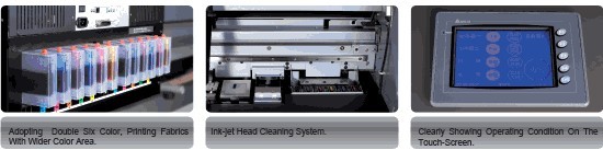 Hoher Druckgeschwindigkeits-Digital-Textilschnelldrucker, Gurt-Zufuhr System-Textiltintenstrahl-Drucker 1